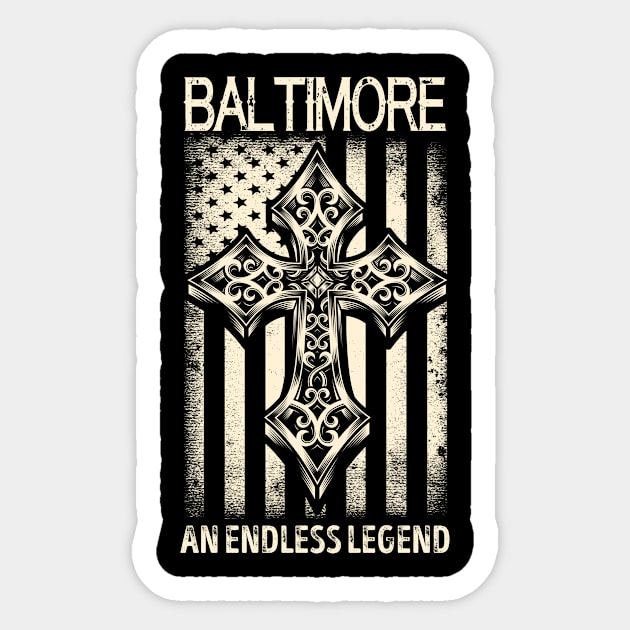 BALTIMORE Sticker by ALEXANDRA PIVOVAROVA |